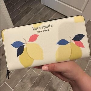 Kate Spade Cameron Lemon Zest Large Continental Wallet